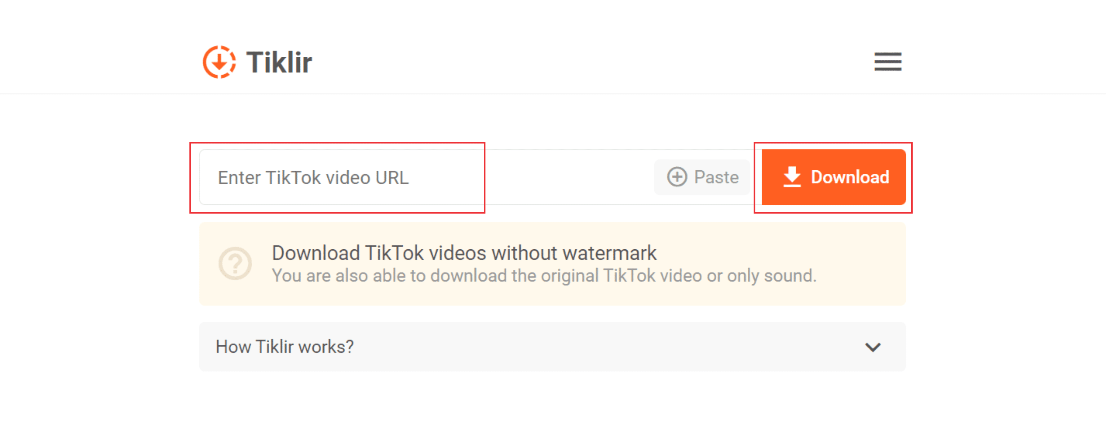 Baixar video TikTok sem marca d'água com o TikTok downloader